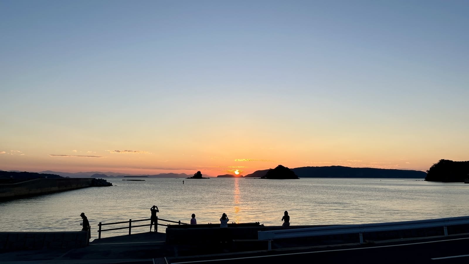 何度見ても心惹かれる、道の駅阿武町の夕景