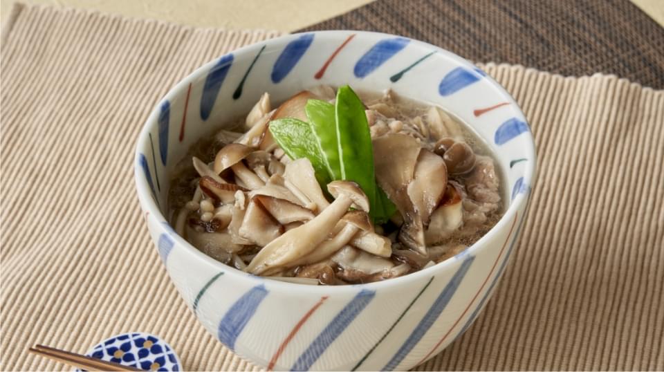 牛肉ときのこたっぷりのおうどん(2人前)